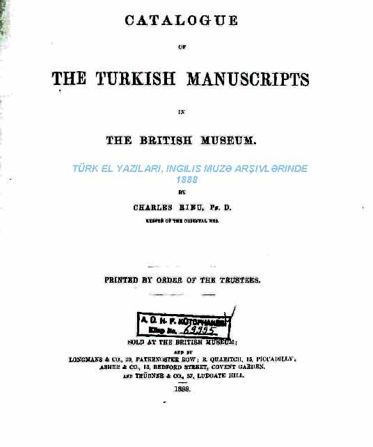 The Turkish Manuscripts